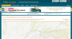 Desktop Screenshot of infos-plages.com