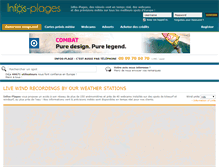 Tablet Screenshot of infos-plages.com